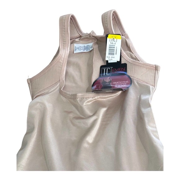 TC Fine Extra Firm Full Tummy Control Open-Bust Thigh Length Bodysuit M - Picture 10 of 16